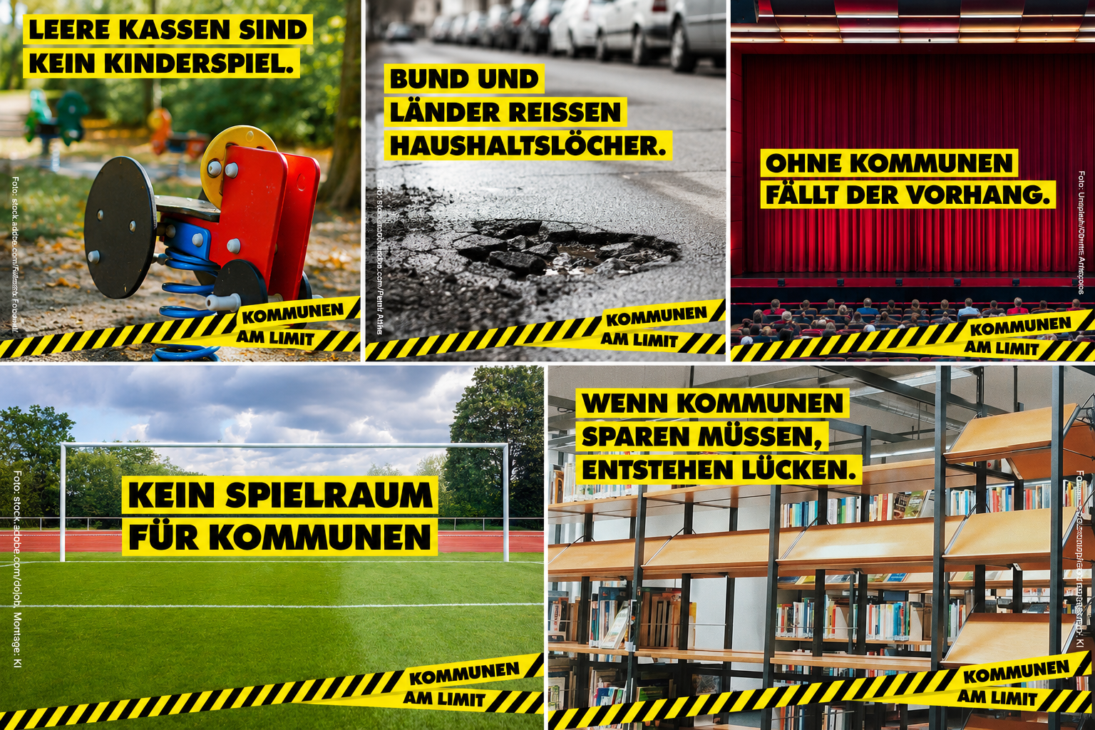 Collage Kommunen am Limit