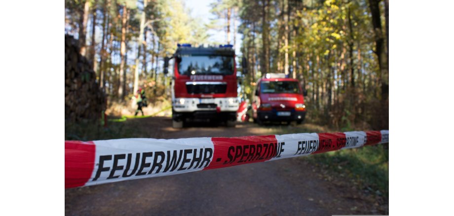 Feuerwehr im Wald