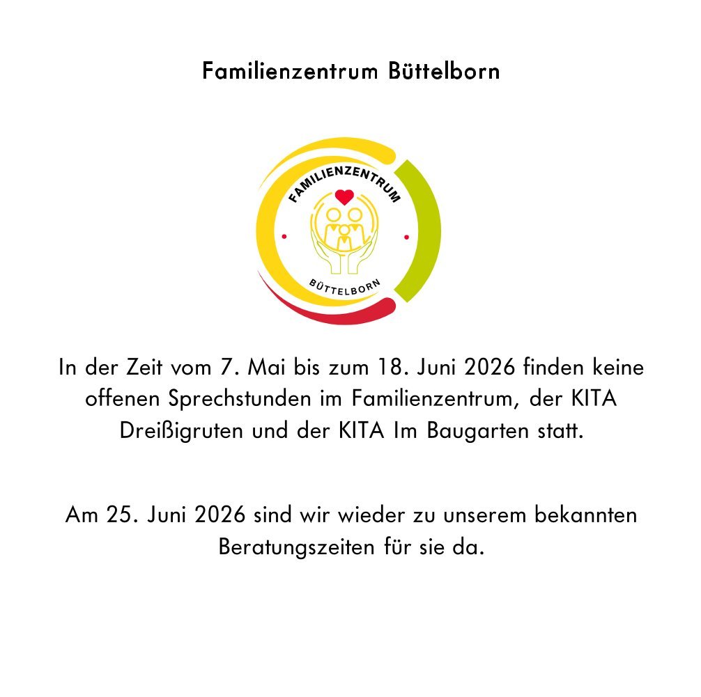 Ausfall Familienzentrum