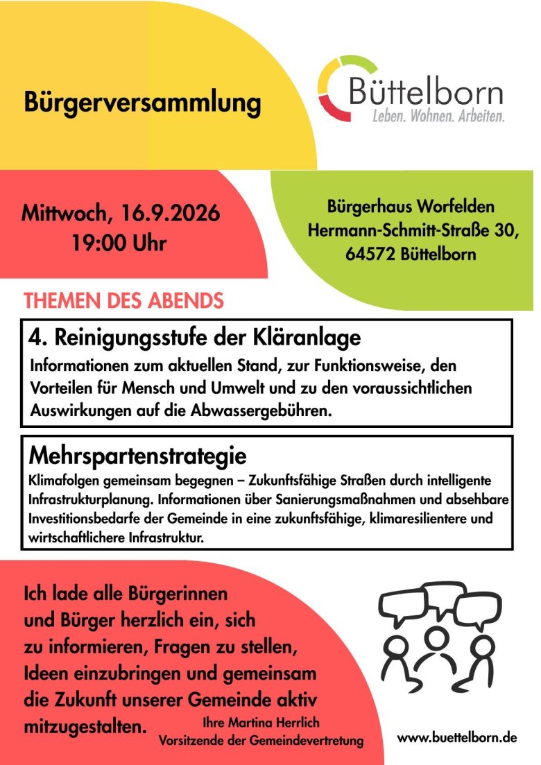 Flyer Bürgerversammlung