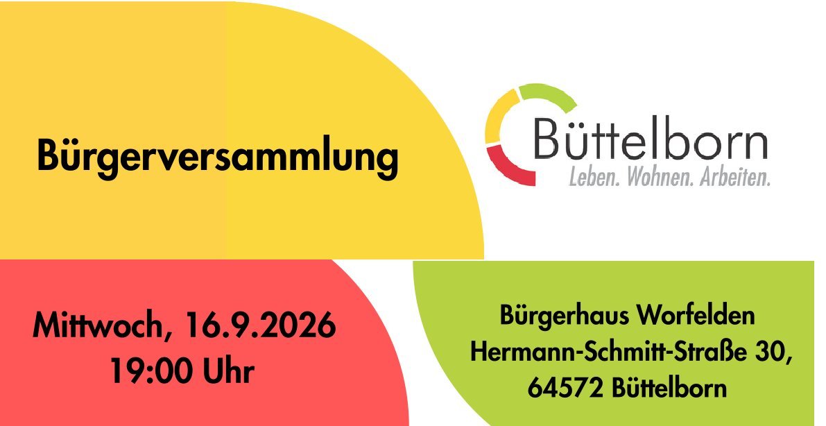 Ausschnitt Flyer Bürgerversammlung