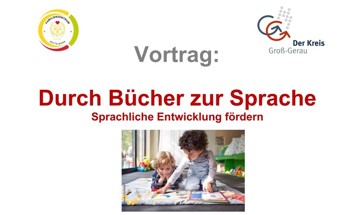 Ausschnitt Plakat Vortrag Sprachentwicklung