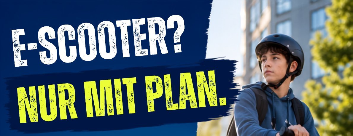 Ausschnitt Plakat Polizei E-Scooter