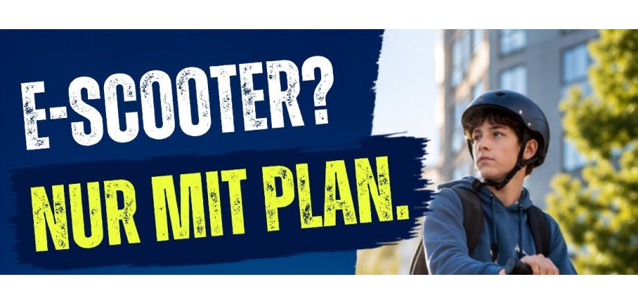 Ausschnitt Plakat Polizei E-Scooter