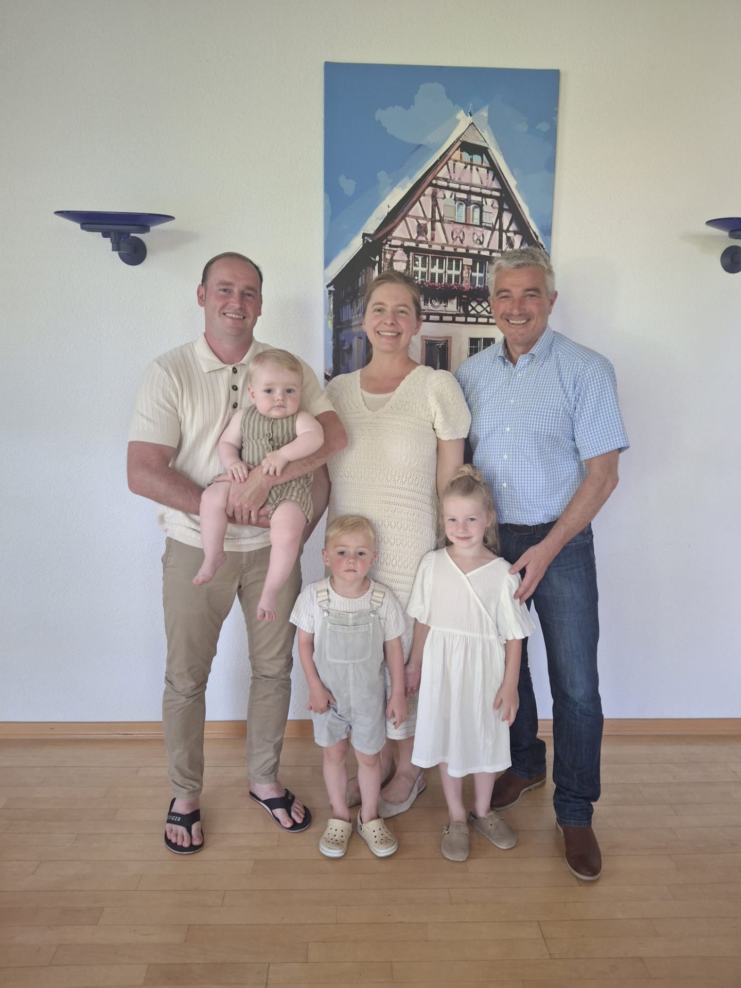 Ehrung 7. Kind Gruppenfoto