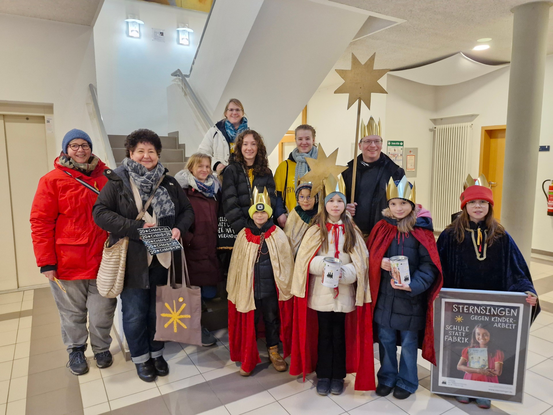 Sternensinger zu Besuch im Rathaus