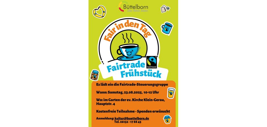 Plakat Faires Frühstück