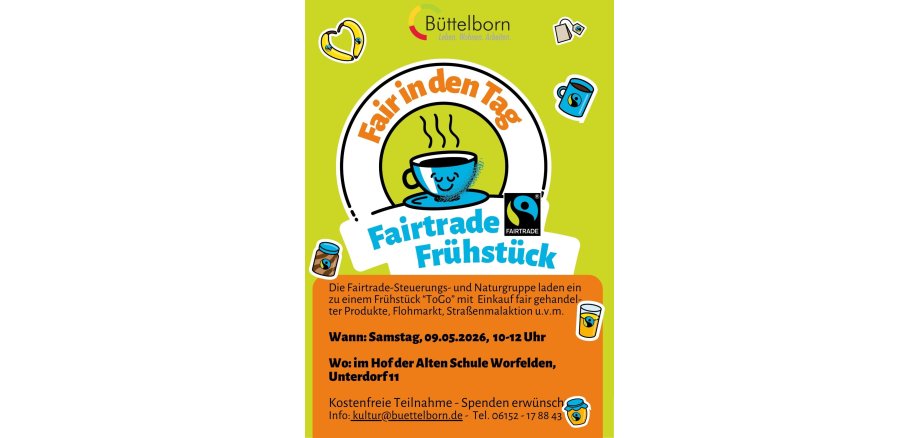 Faires Frühstück - 1 Flyer Faires Frühstück