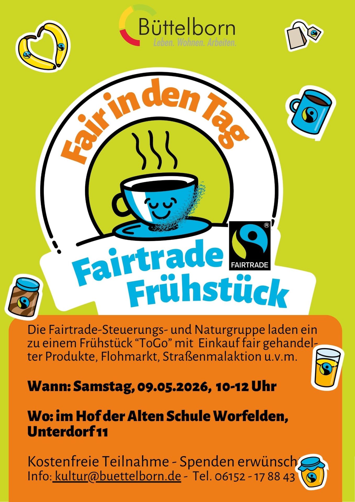 Flyer Faires Frühstück
