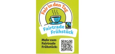 Plakat Fairtrade Frühstück