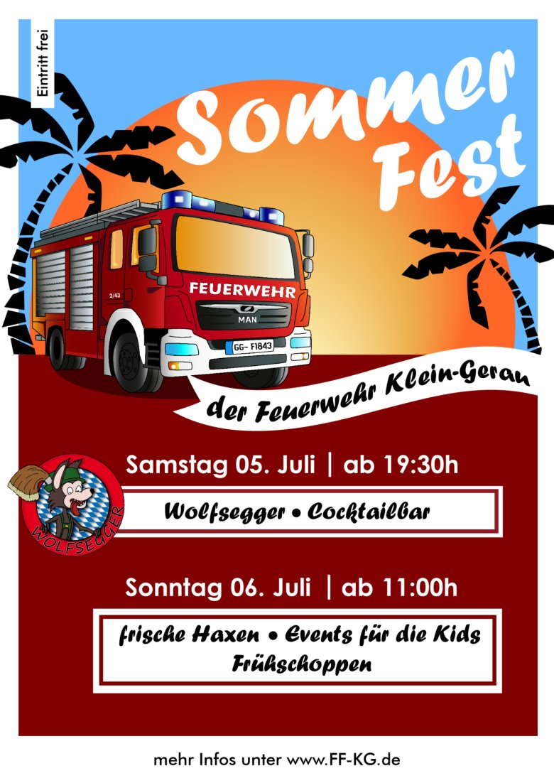 Flyer 2025 Sommerfest - Vorderseite Flyer 2025 Sommerfest - Vorderseite