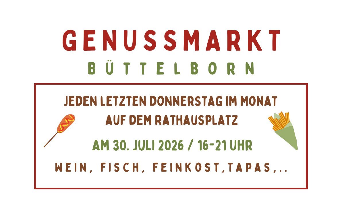 Ausschnitt Flyer Genussmarkt Juli