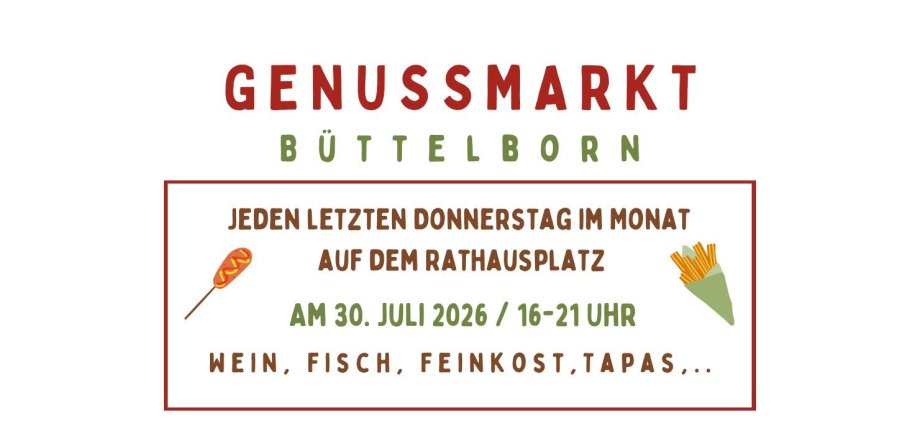 Ausschnitt Flyer Genussmarkt Juli