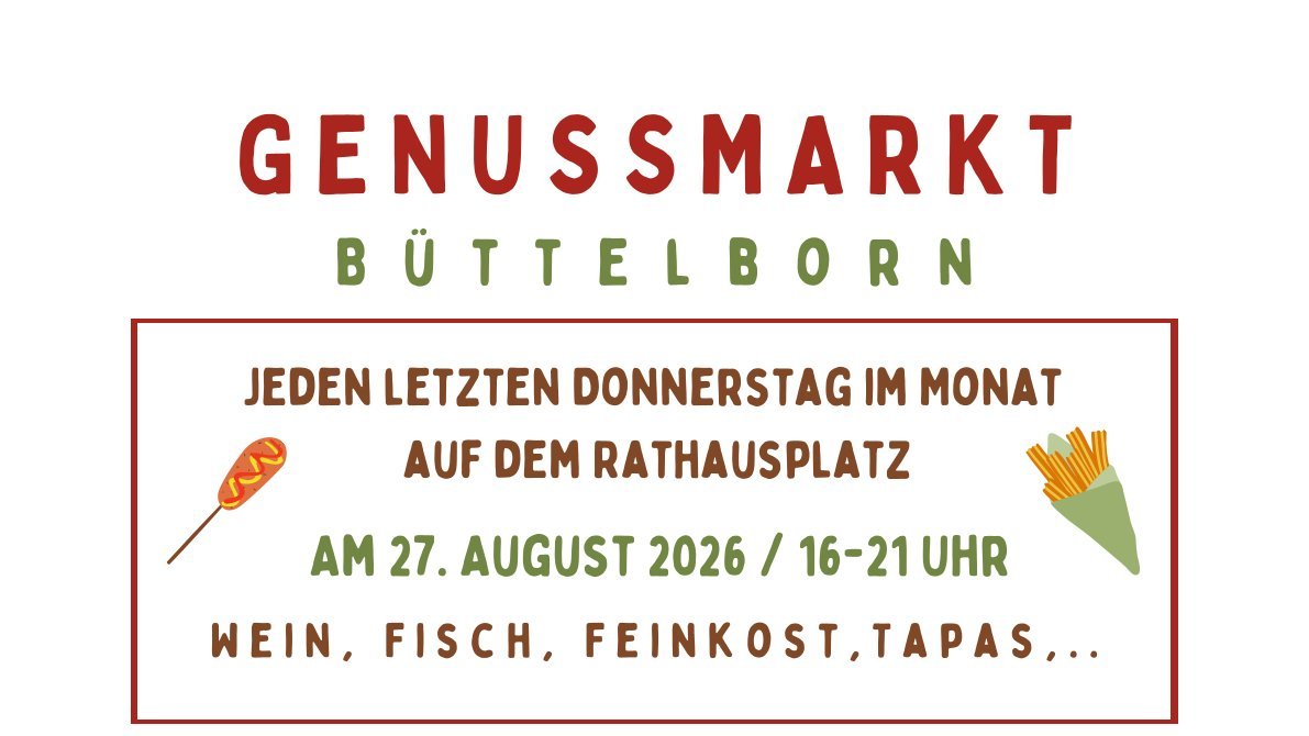 Ausschnitt Flyer Genussmarkt