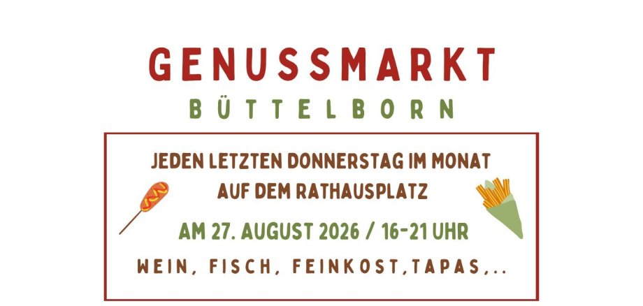 Ausschnitt Flyer Genussmarkt