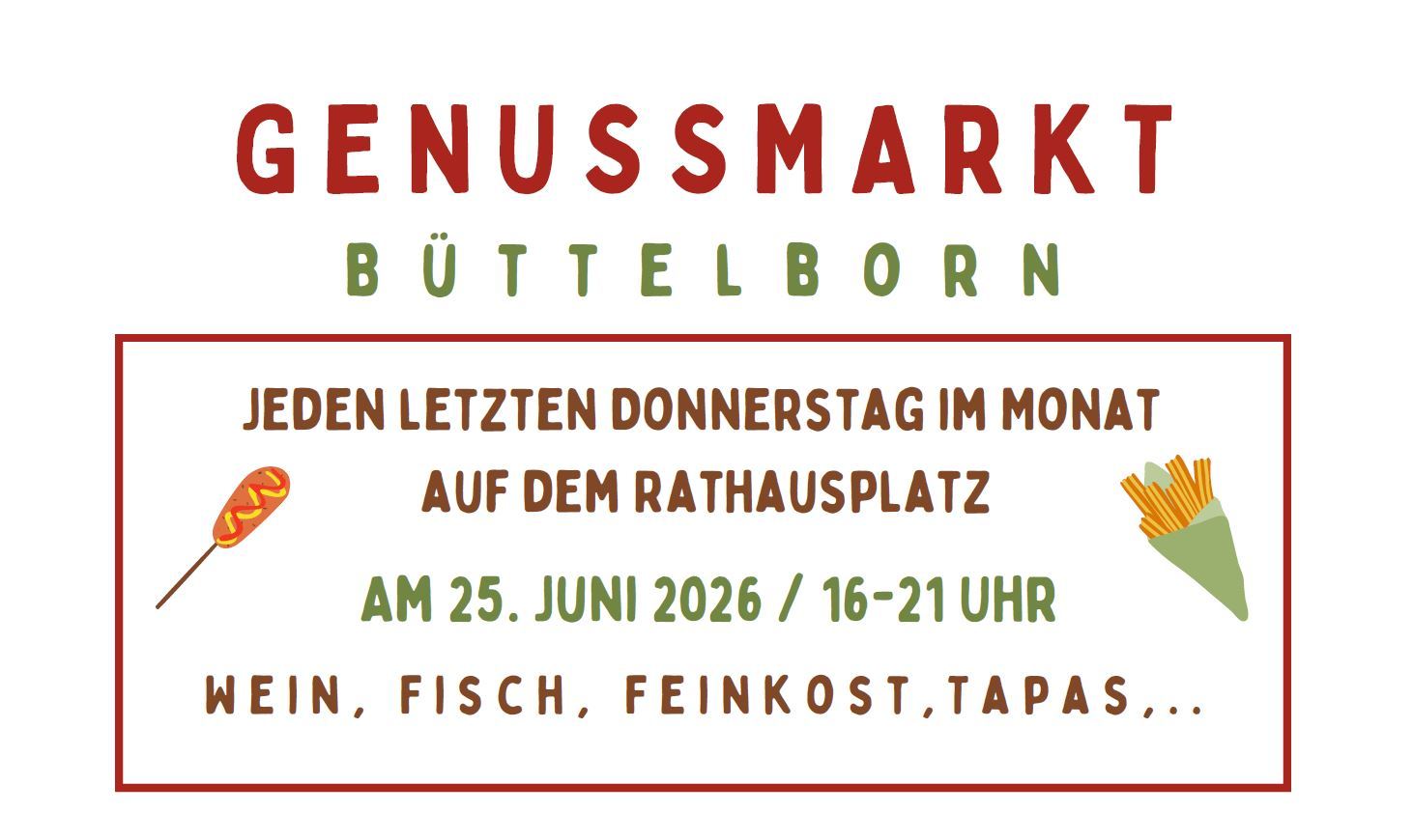 Ausschnitt Flyer Genussmarkt Juni 2026