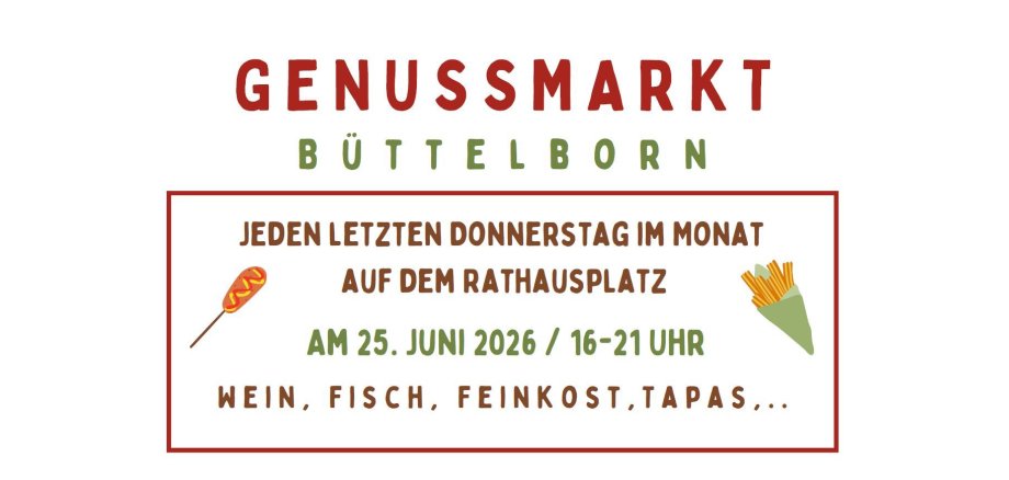 Ausschnitt Flyer Genussmarkt Juni 2026