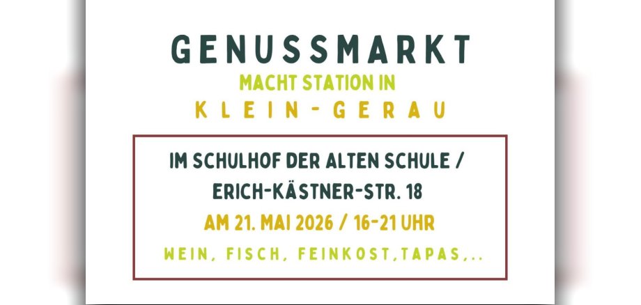Flyer Genussmarkt Klein-Gerau