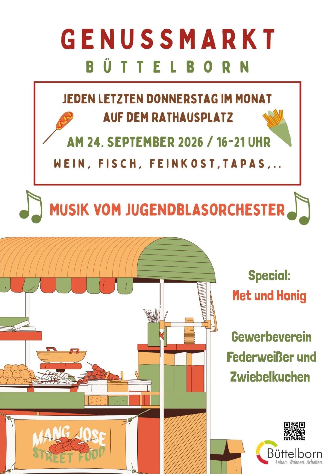 Flyer für Genussmarkt
