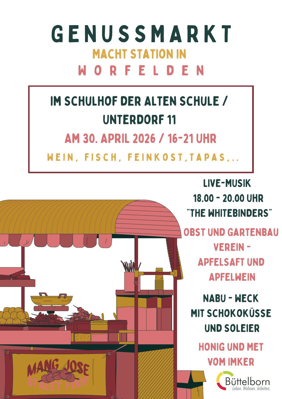 Ausschnitt Flyer Genussmarkt
