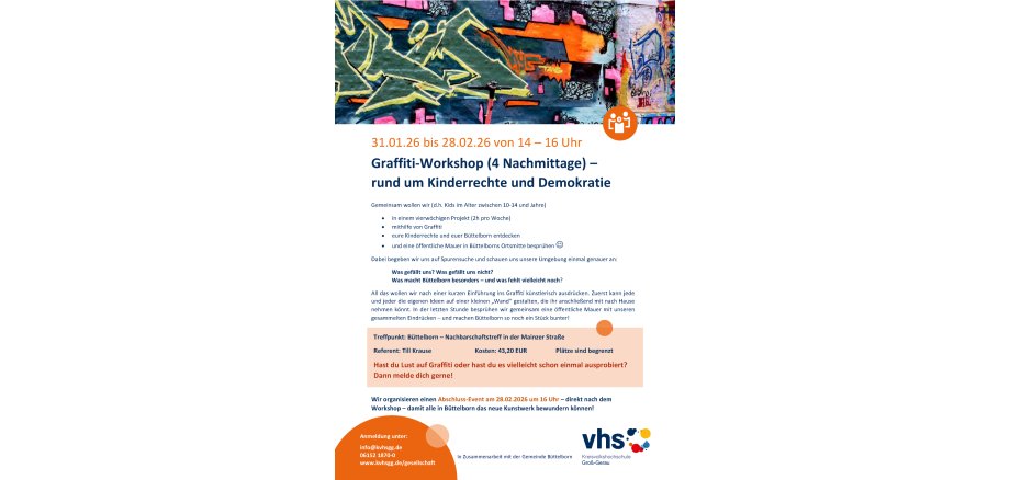 Flyer Graffiti Workshop