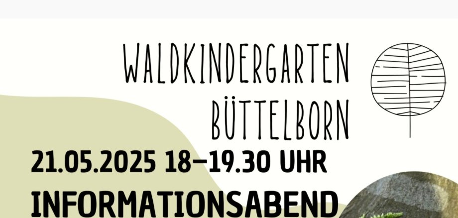 Foto: Ausschnitt Flyer Infoabend Waldkindergarten 