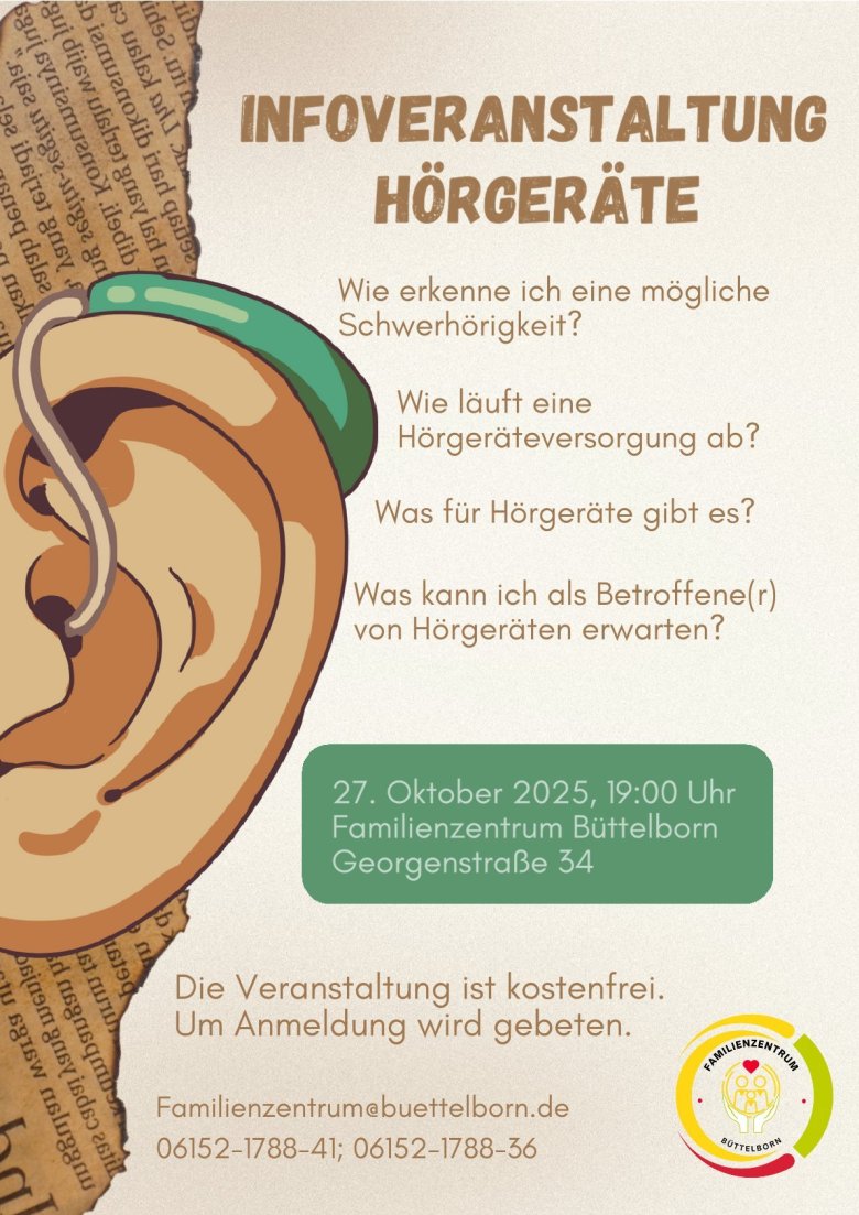 Infoveranstaltung Hörgeräte