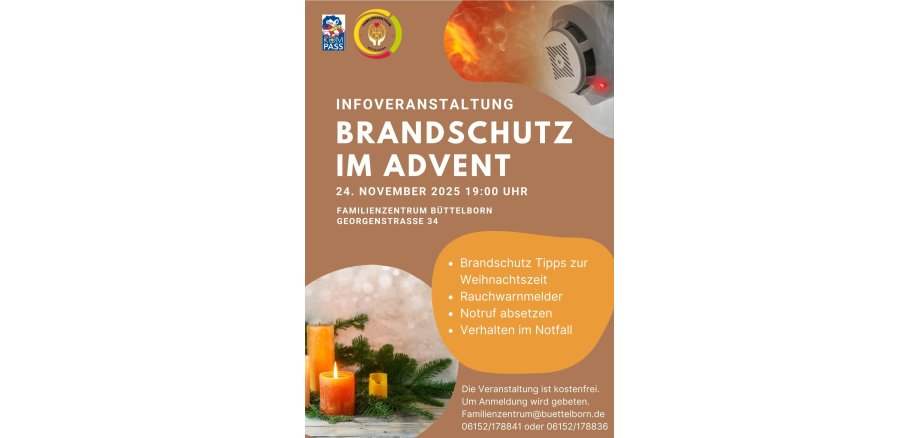 Flyer Brandschutz im Advent