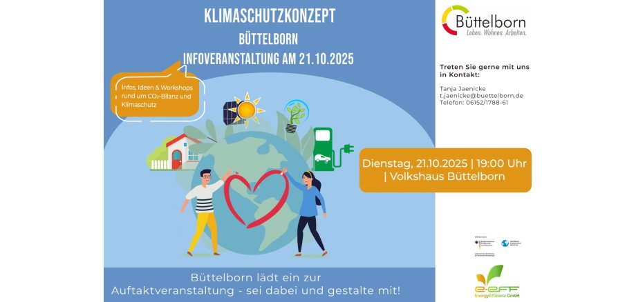 Flyer Infoveranstaltung Klimaschutzkonzept 