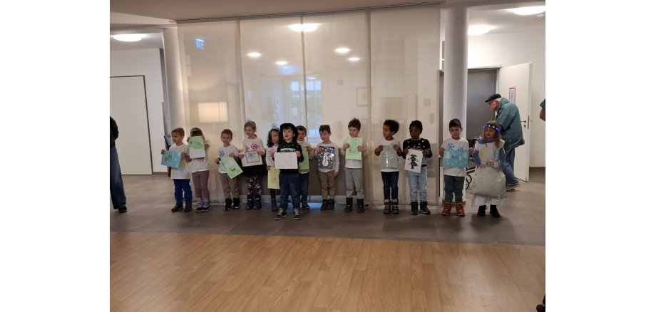 Gruppenbild Auftritt Kindergarten