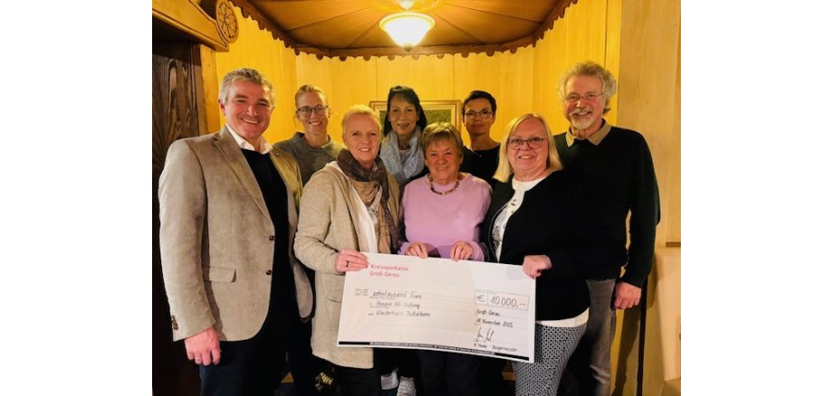 Bild Spendenübergabe Hospiz