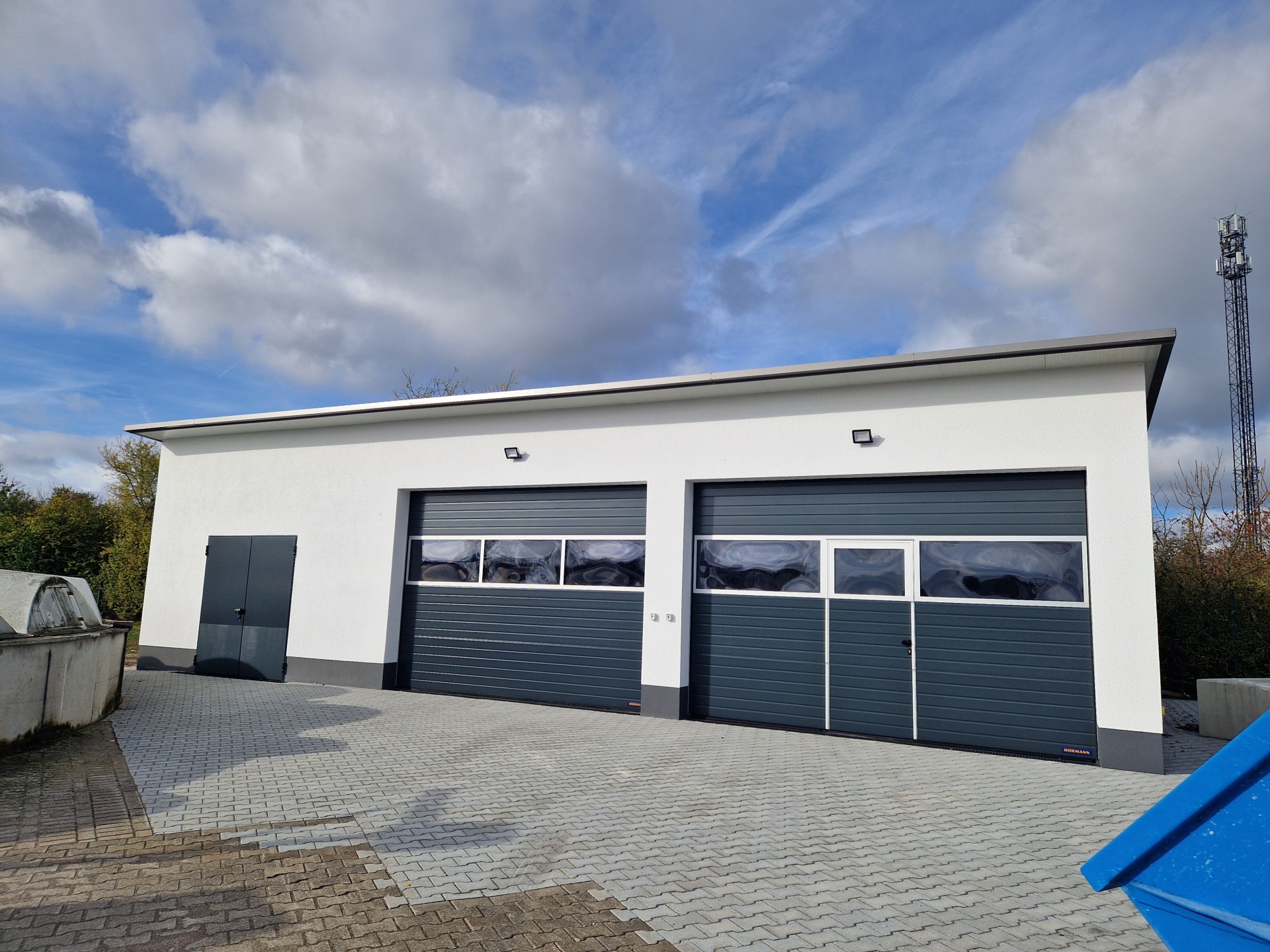 Maschinenhalle auf Kläranlage