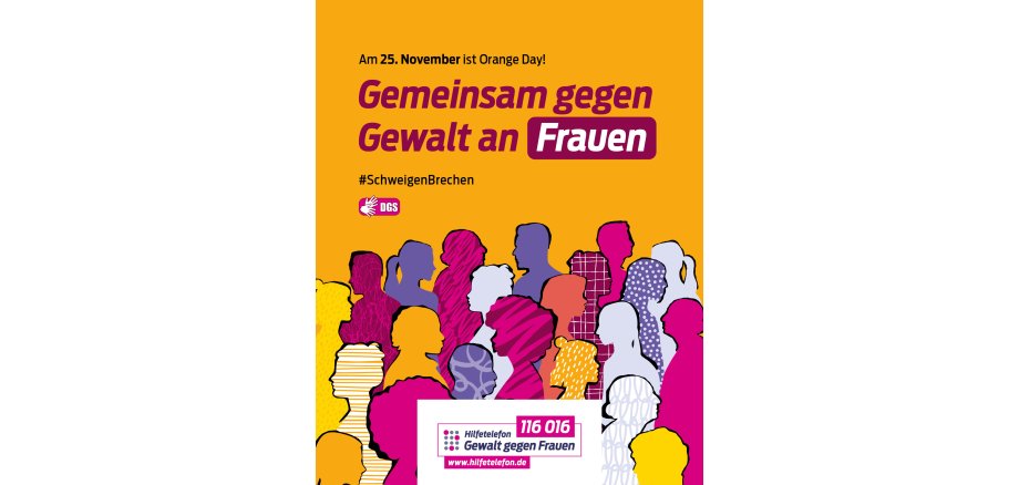 Flyer Orange Day - Gewalt gegen Frauen