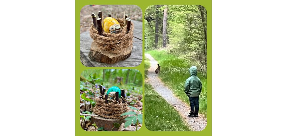 Collage Ostern Waldkindergarten