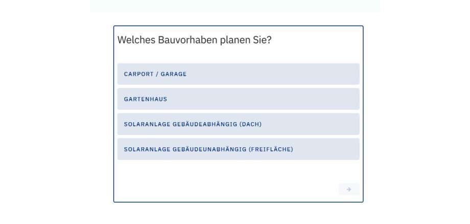 Ausschnitt Quick Check Bauantrag