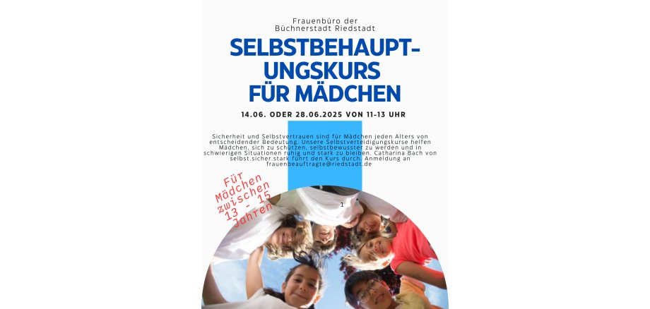 Flyer Selbstbehauptungskurs für Mädchen 