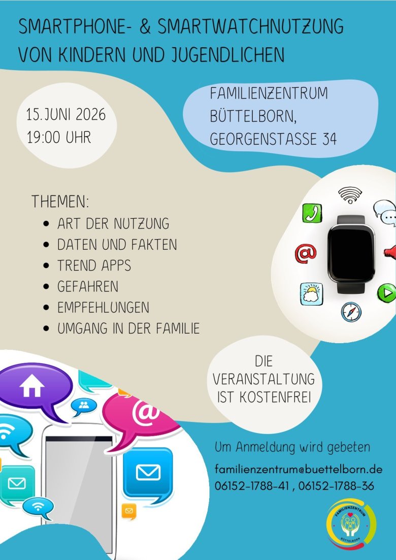 Flyer Smartphone Nutzung Kinder- und Jugendliche