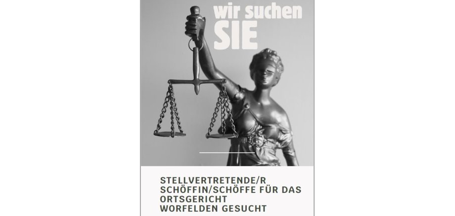Ausschnitt Anzeige Schöffensuche