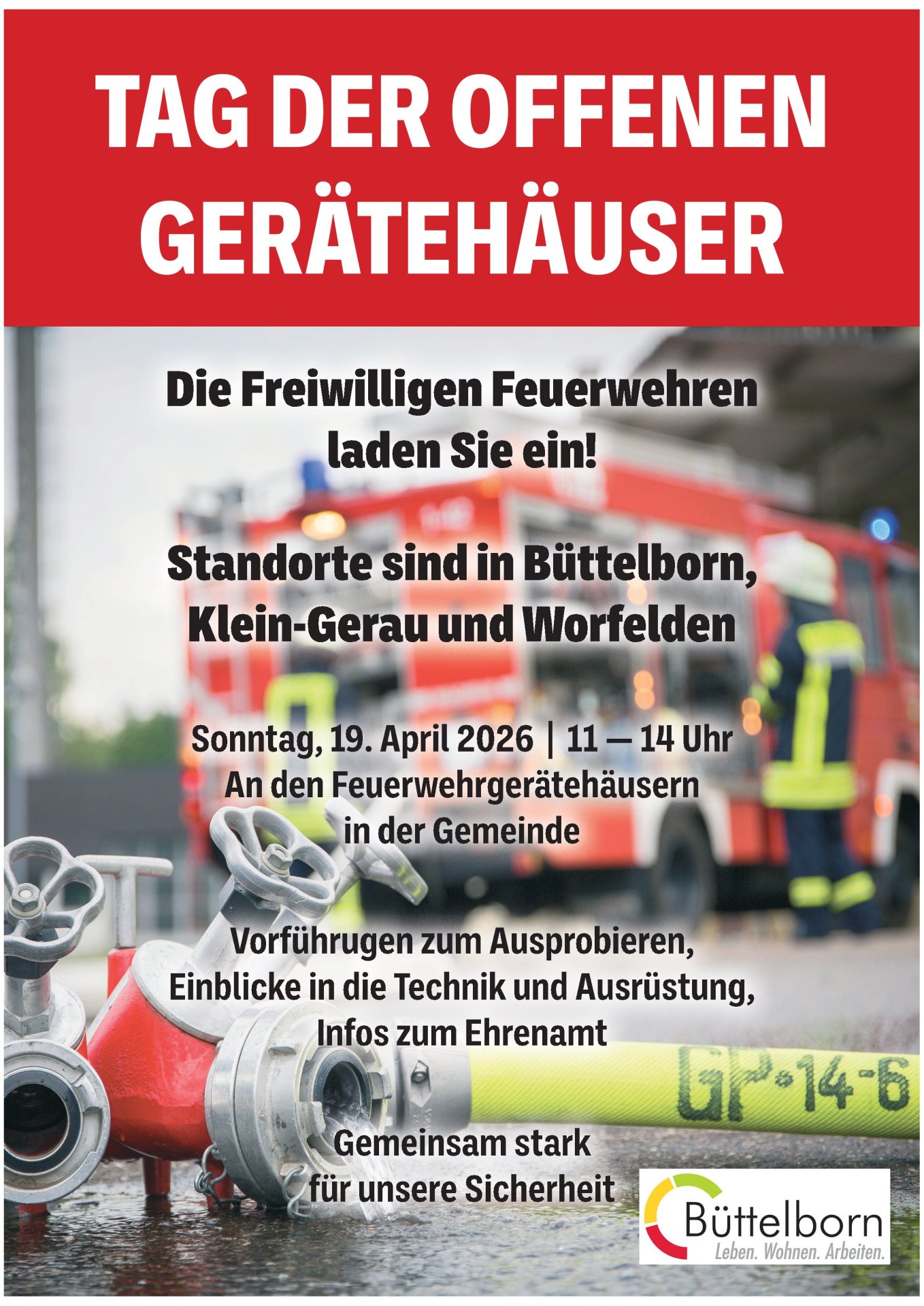 Flyer Tag der offenen Gerätehäuser 