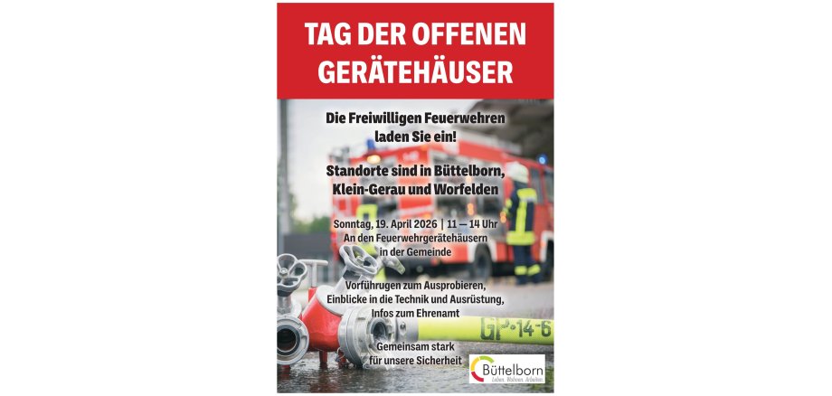 Flyer Tag der offenen Gerätehäuser 