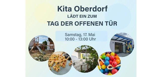Ausschnitt Flyer Kita Oberdorf Tag der offenen Tür 