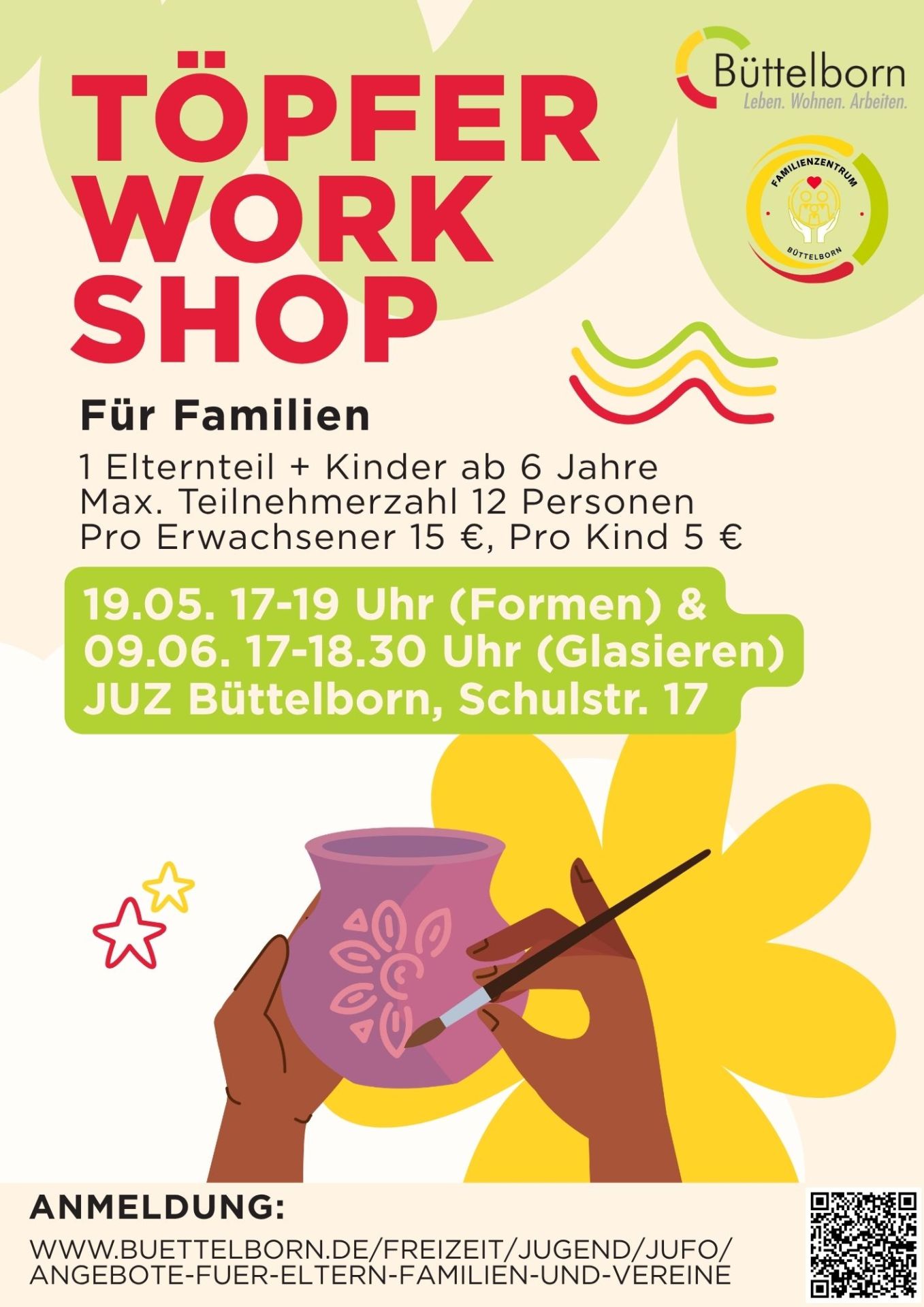 Plakat Töpfer-Workshop