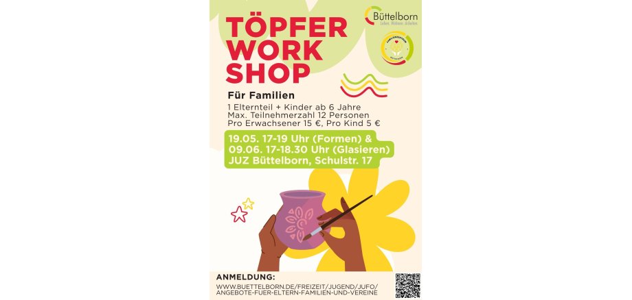 Plakat Töpfer-Workshop