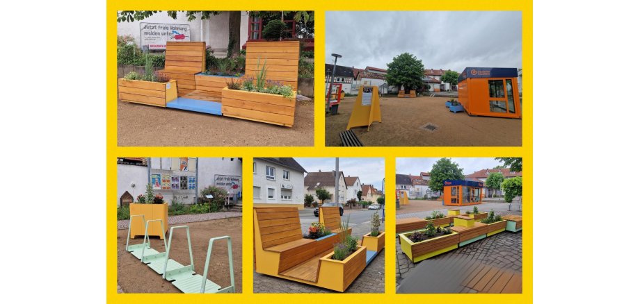 Collage Stadtmöbel Büttelborn