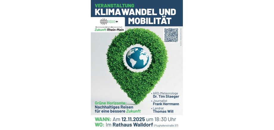 Plakat Veranstaltung Klimawandel und Mobilität