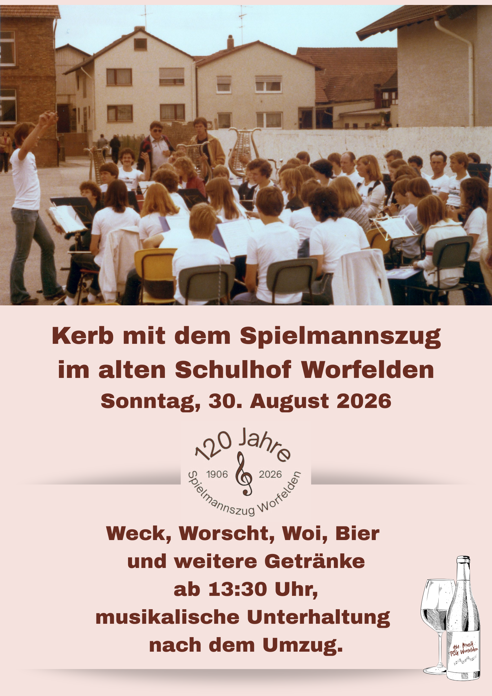 platzkonzert nach 30 jahren zurück im alten Schulhof - Kerb 2026