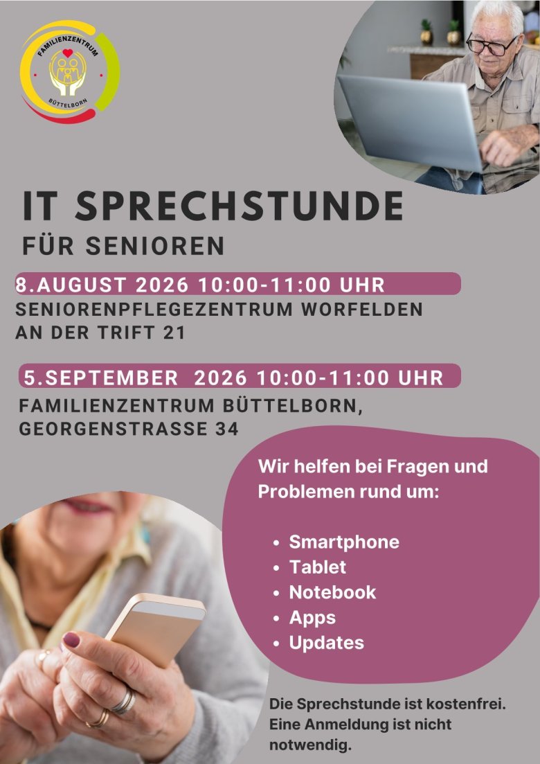 Kopie von Rot Orange Weiß Modern Tag der freiwilligen Feuerwehr Flyer - 1 Flyer IT-Sprechstunde