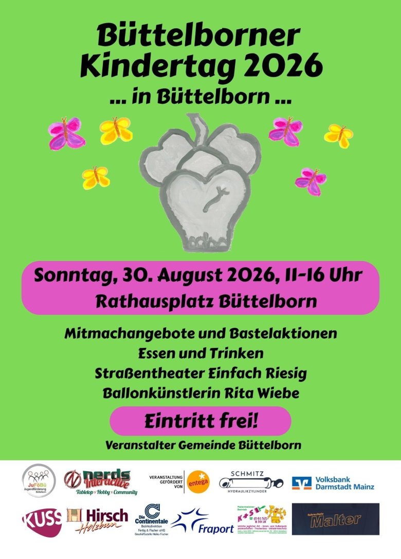 Flyer Kindertag 2026 (109 x 152 mm) - 1 Flyer Kindertag komplett