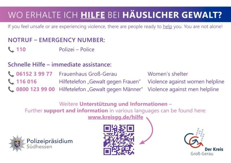 Beschreibung Hilfezeichen häusliche Gewalt