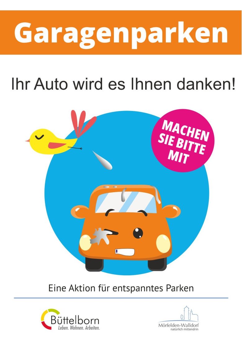 Flyer Garagenparken Motiv Vogel
